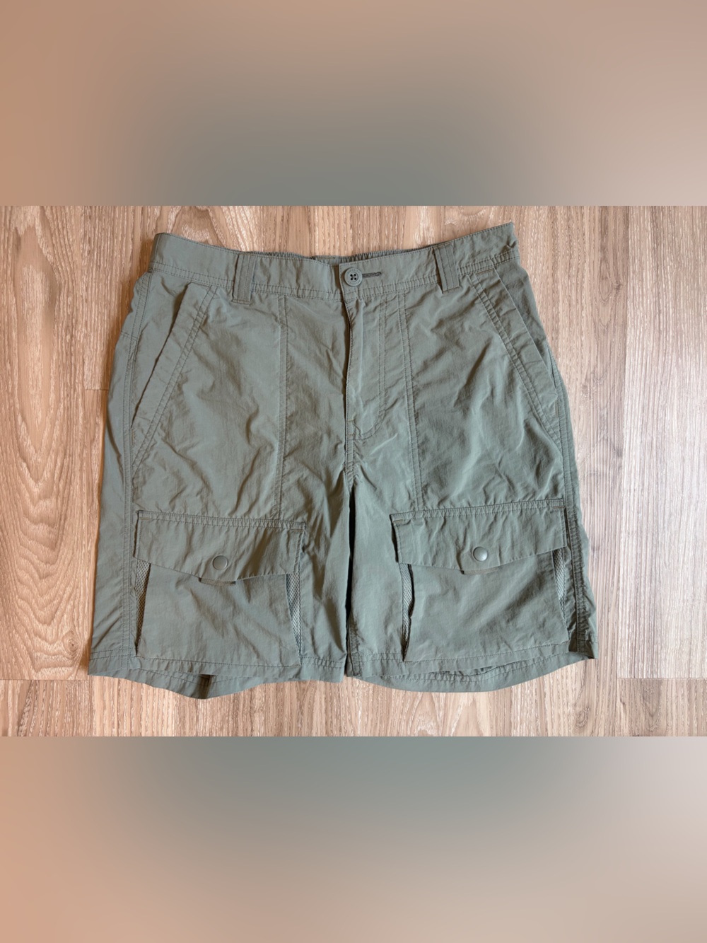REI Men's Olive Cargo Shorts - Green
